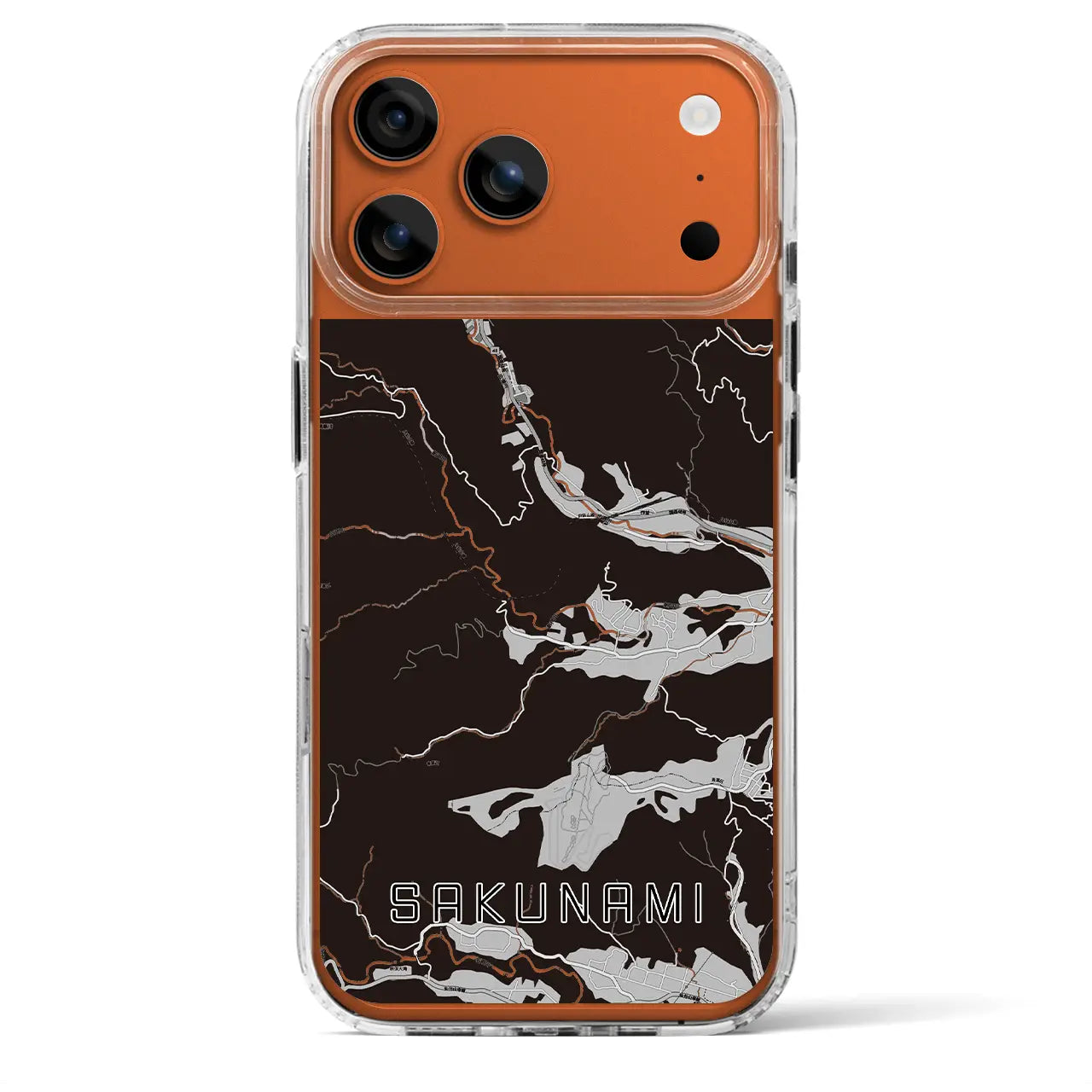 【作並(宮城県)】地図柄iPhoneケース(MagSafeタイプ)