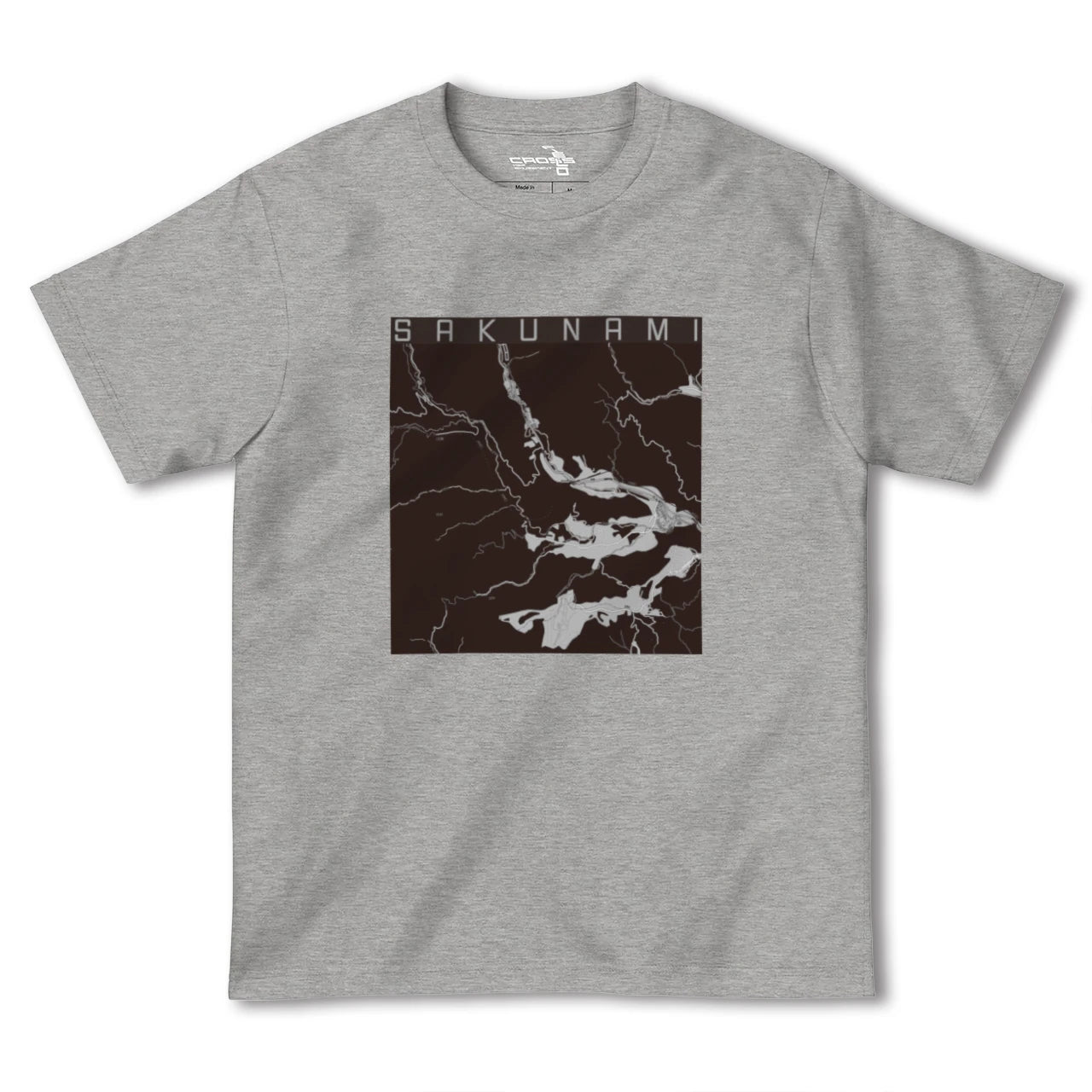【作並(宮城県)】地図柄ヘビーウェイトTシャツ