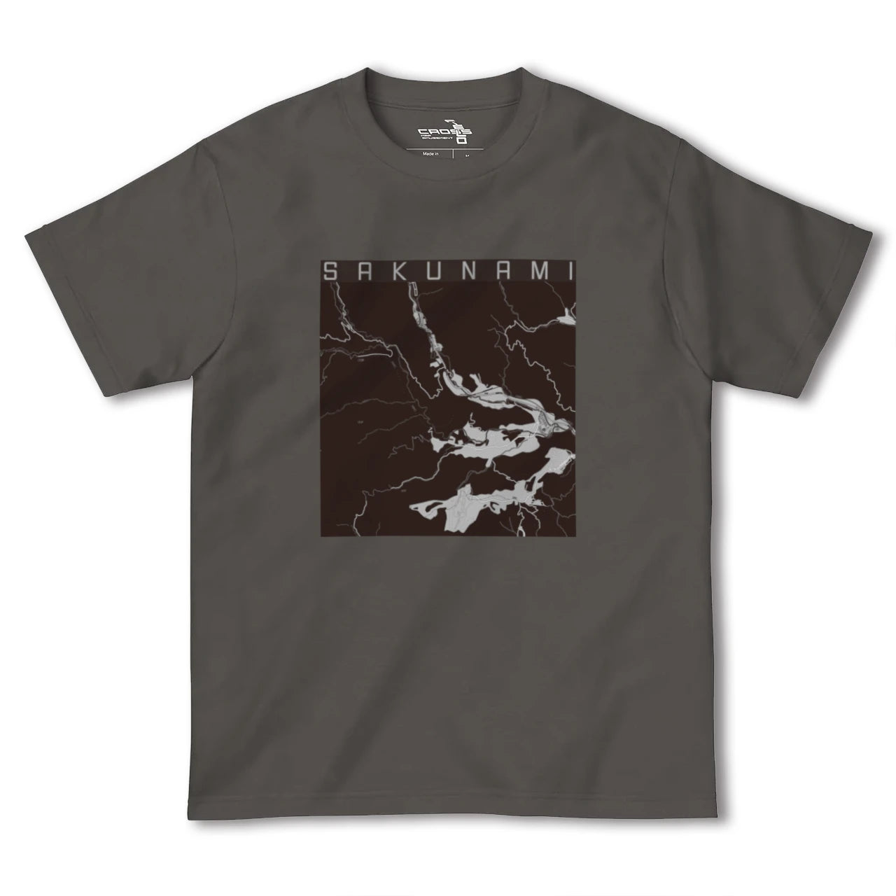 【作並(宮城県)】地図柄ヘビーウェイトTシャツ