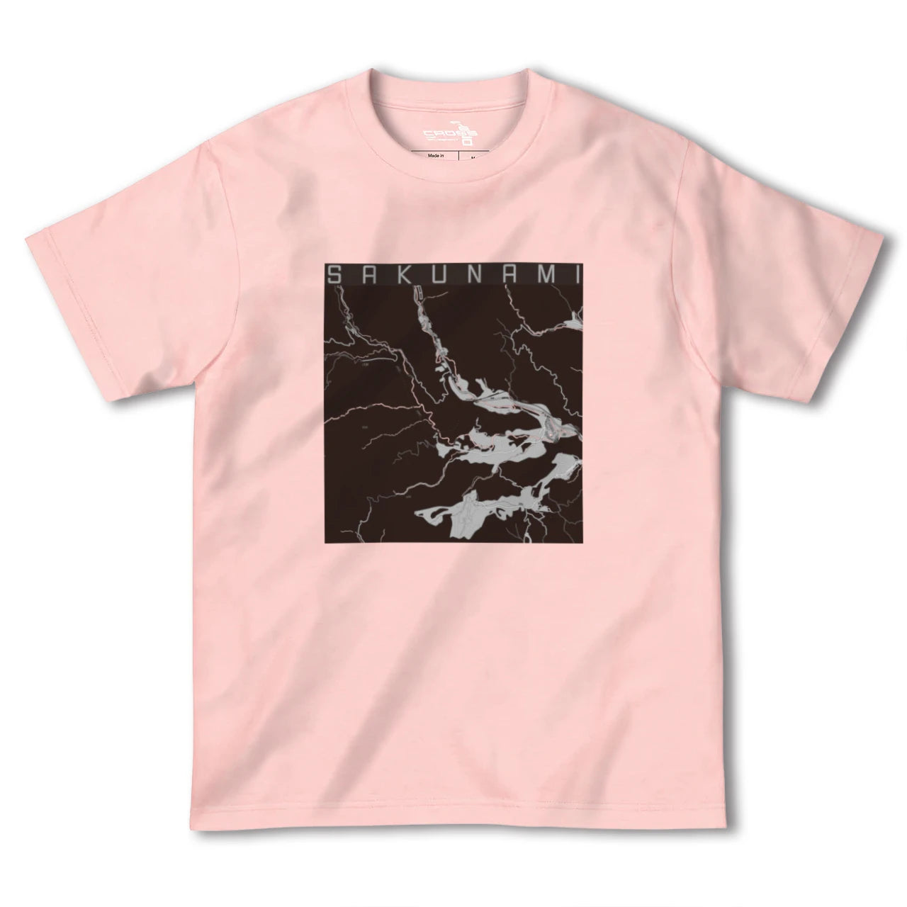 【作並(宮城県)】地図柄ヘビーウェイトTシャツ