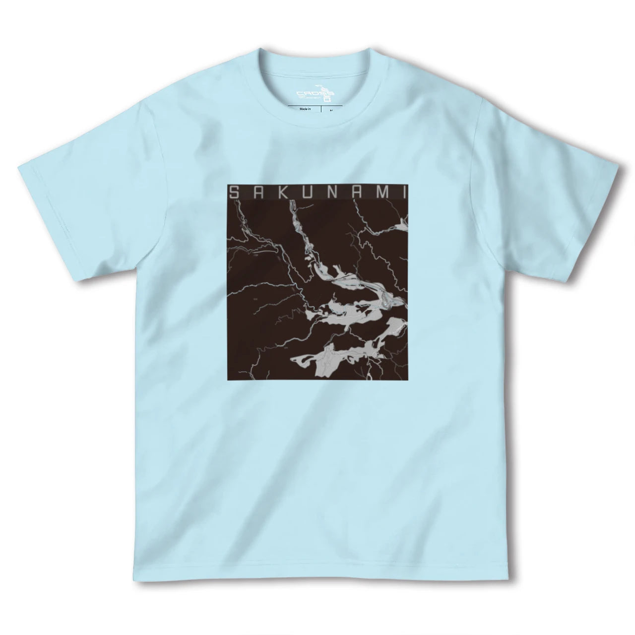 【作並(宮城県)】地図柄ヘビーウェイトTシャツ
