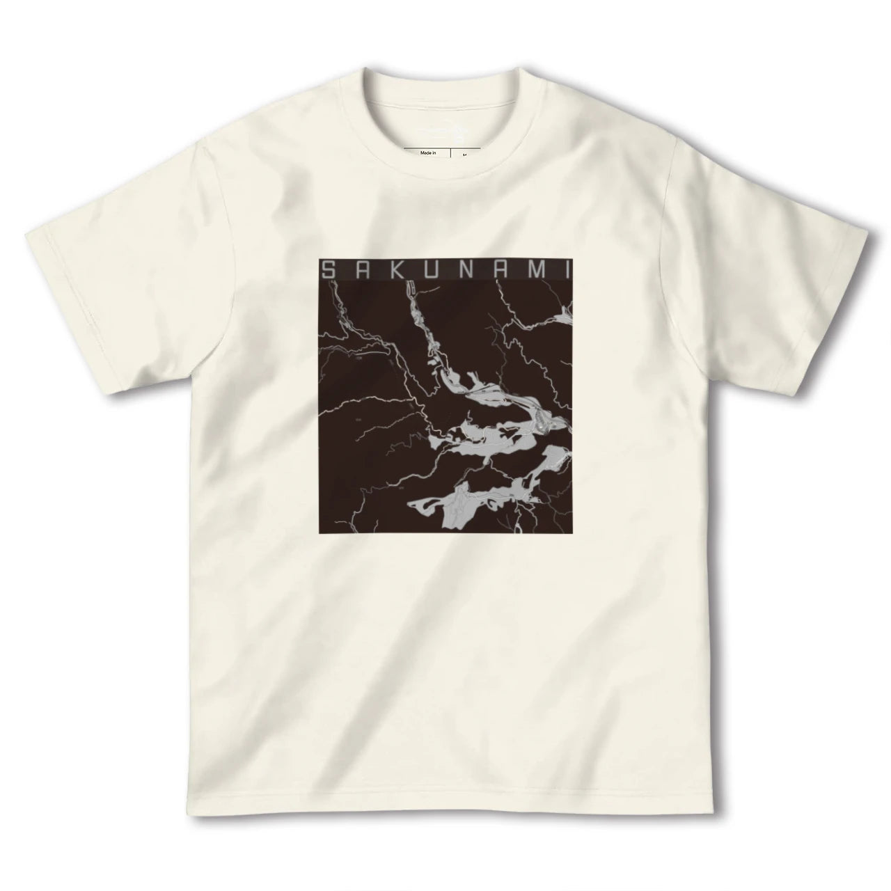 【作並(宮城県)】地図柄ヘビーウェイトTシャツ