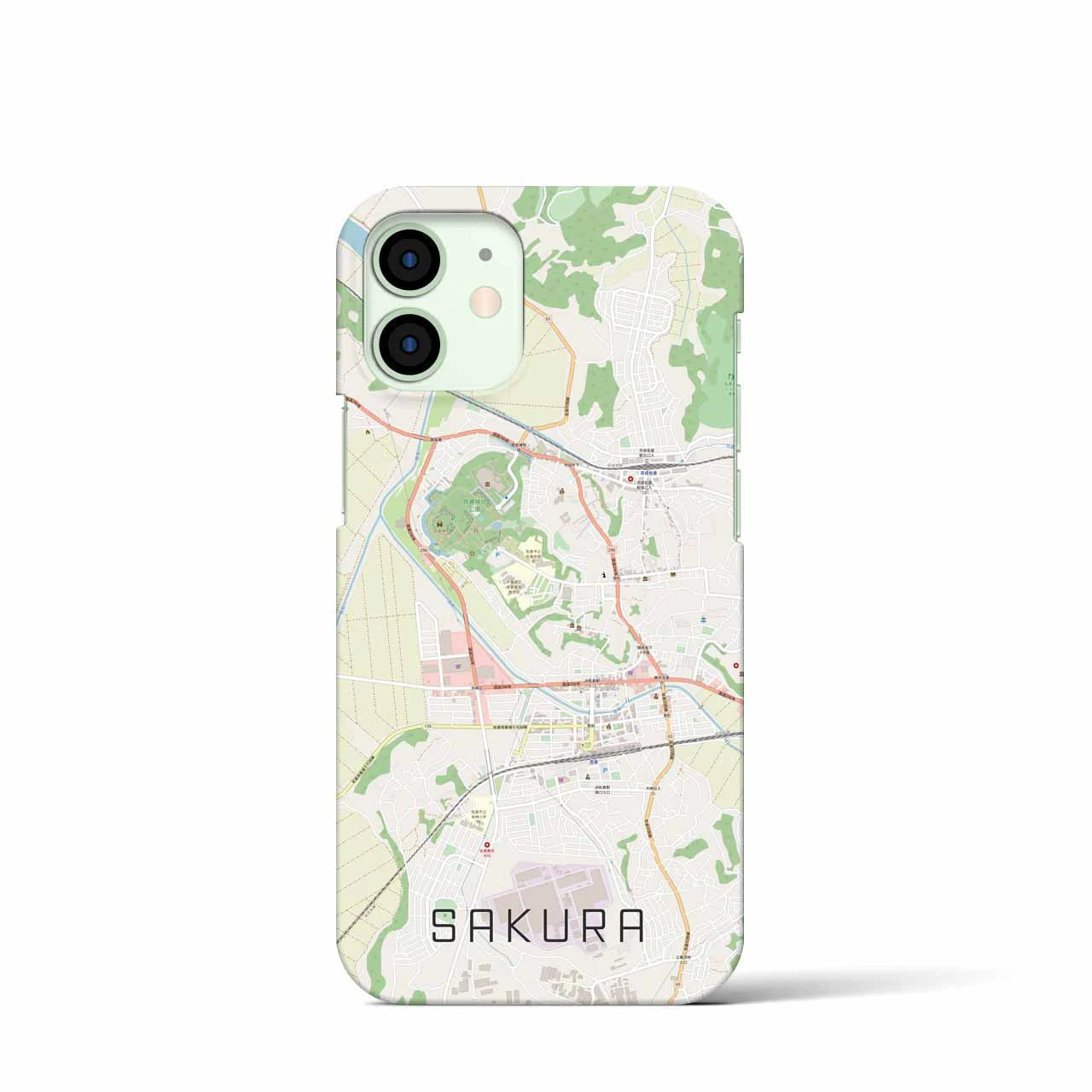【佐倉(千葉県)】地図柄iPhoneケース(バックカバータイプ)