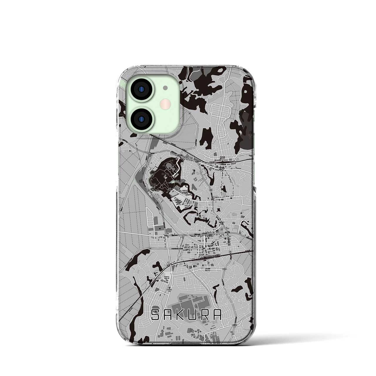 【佐倉(千葉県)】地図柄iPhoneケース(クリアタイプ)