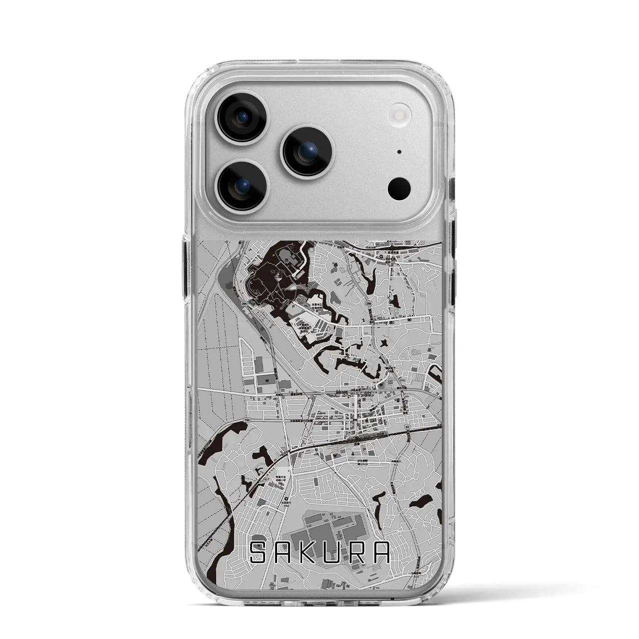 【佐倉(千葉県)】地図柄iPhoneケース(MagSafeタイプ)