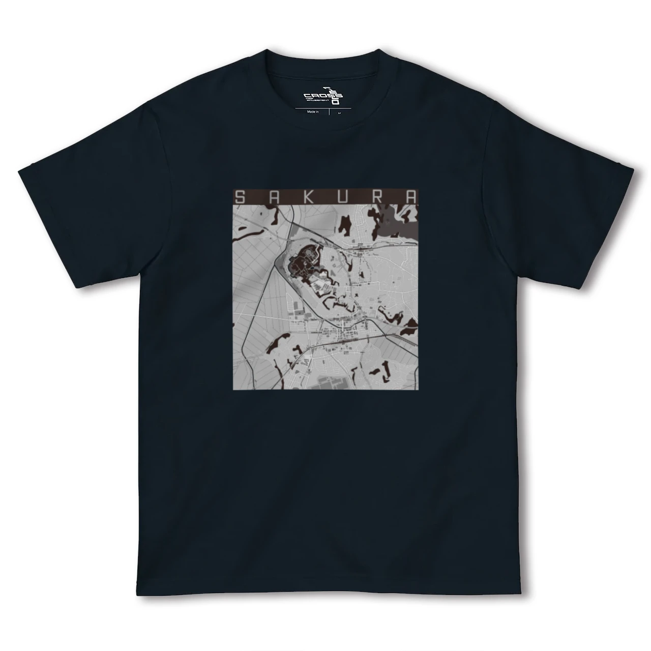 【佐倉(千葉県)】地図柄ヘビーウェイトTシャツ