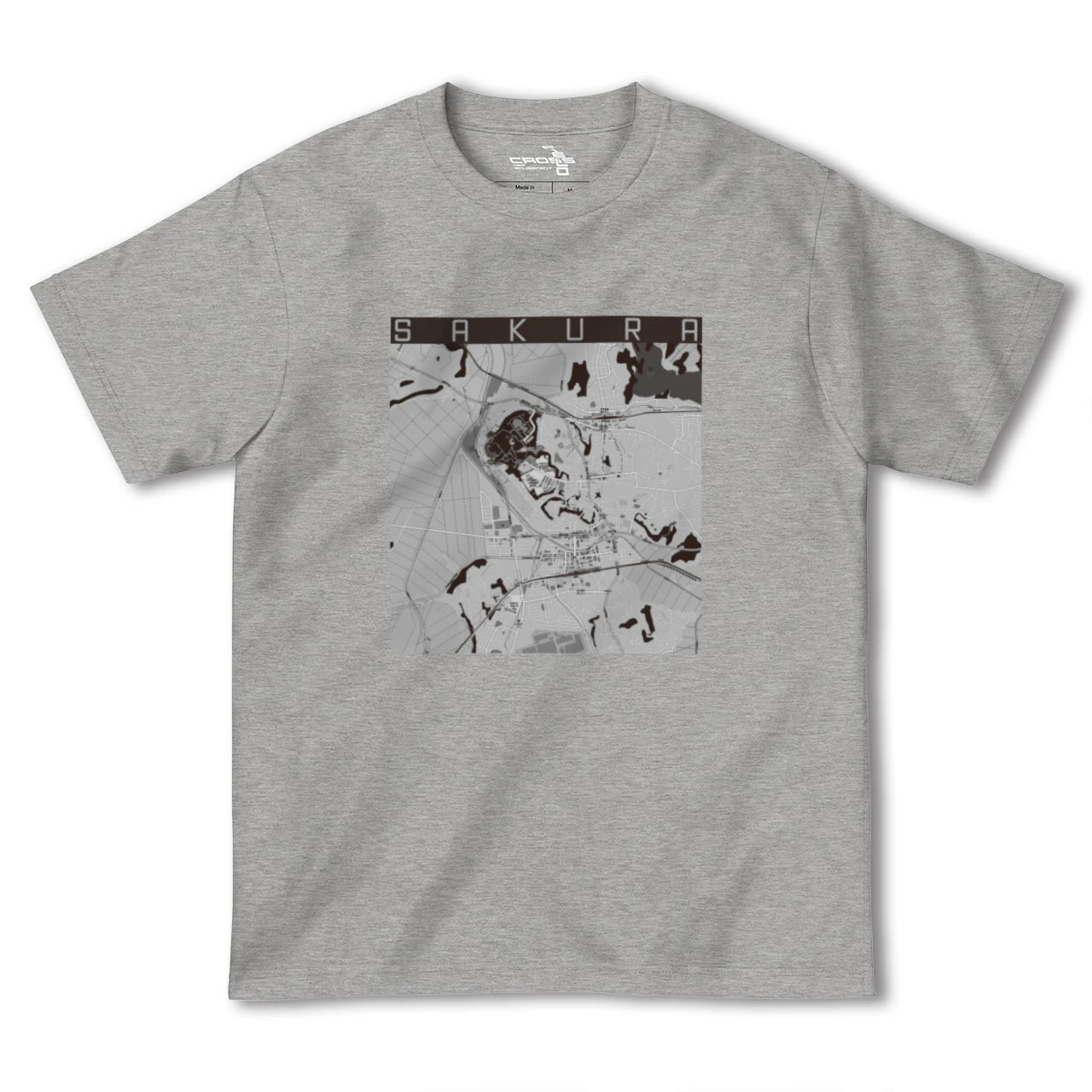 【佐倉(千葉県)】地図柄ヘビーウェイトTシャツ