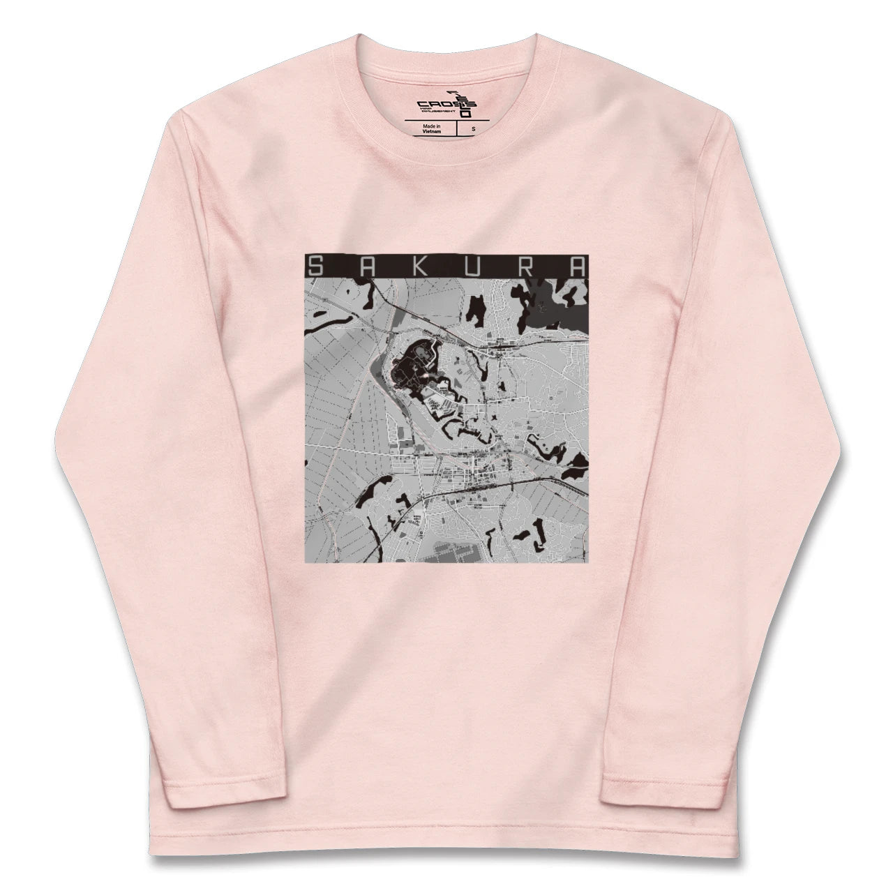 【佐倉(千葉県)】地図柄ロングスリーブTシャツ