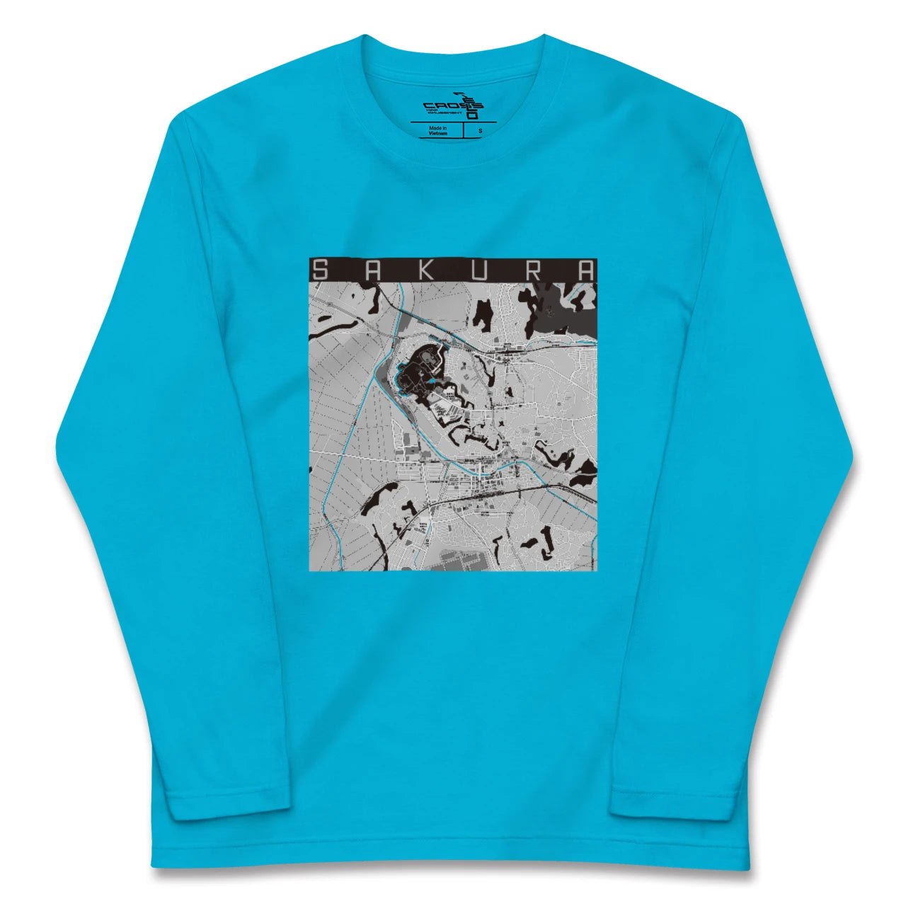 【佐倉(千葉県)】地図柄ロングスリーブTシャツ