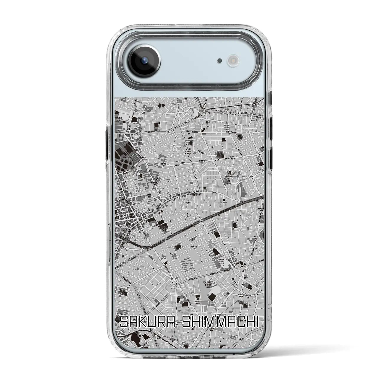 【桜新町(東京都)】地図柄iPhoneケース(MagSafeタイプ)