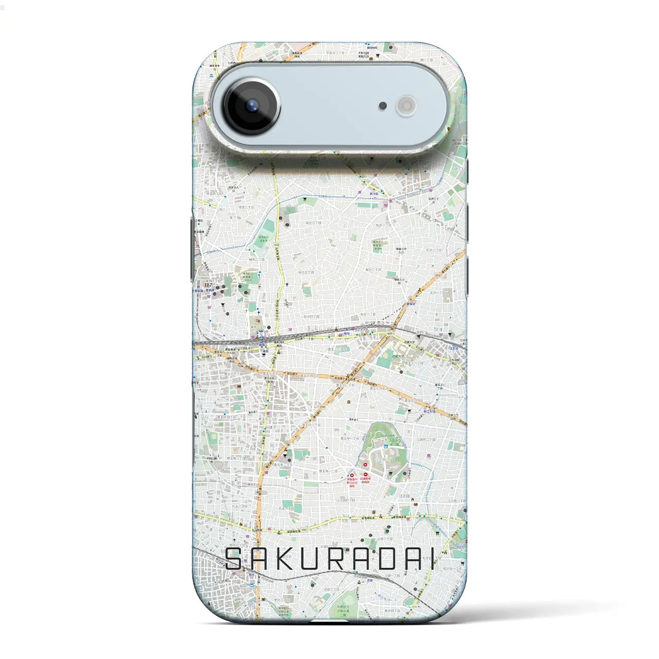 【桜台(東京都)】地図柄iPhoneケース(バックカバータイプ)