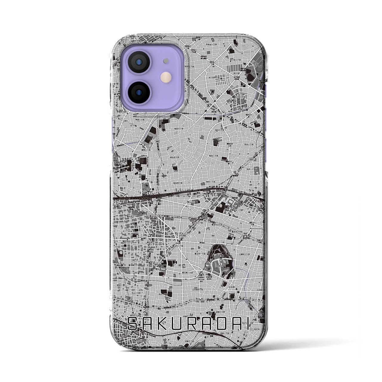 【桜台(東京都)】地図柄iPhoneケース(クリアタイプ)