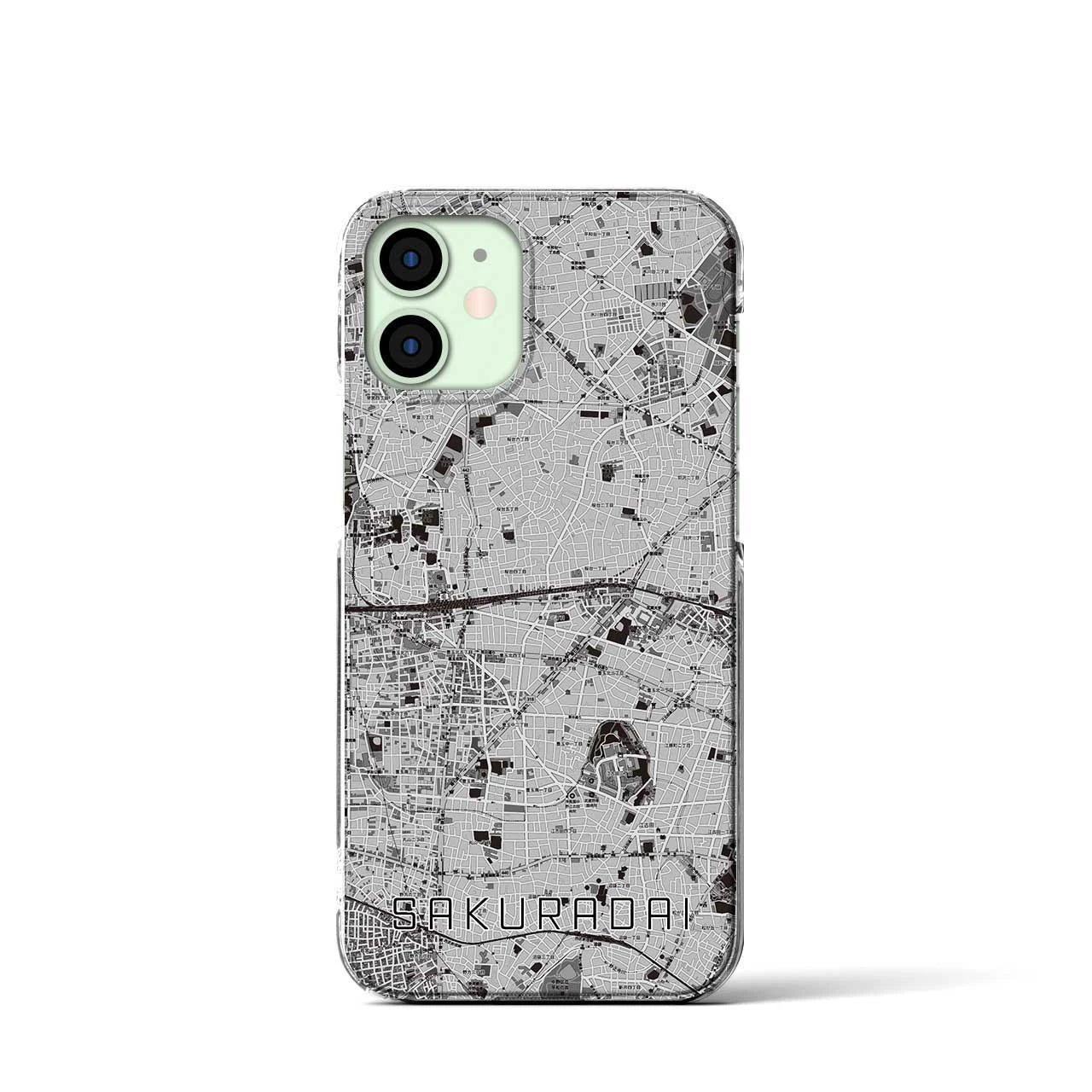 【桜台(東京都)】地図柄iPhoneケース(クリアタイプ)