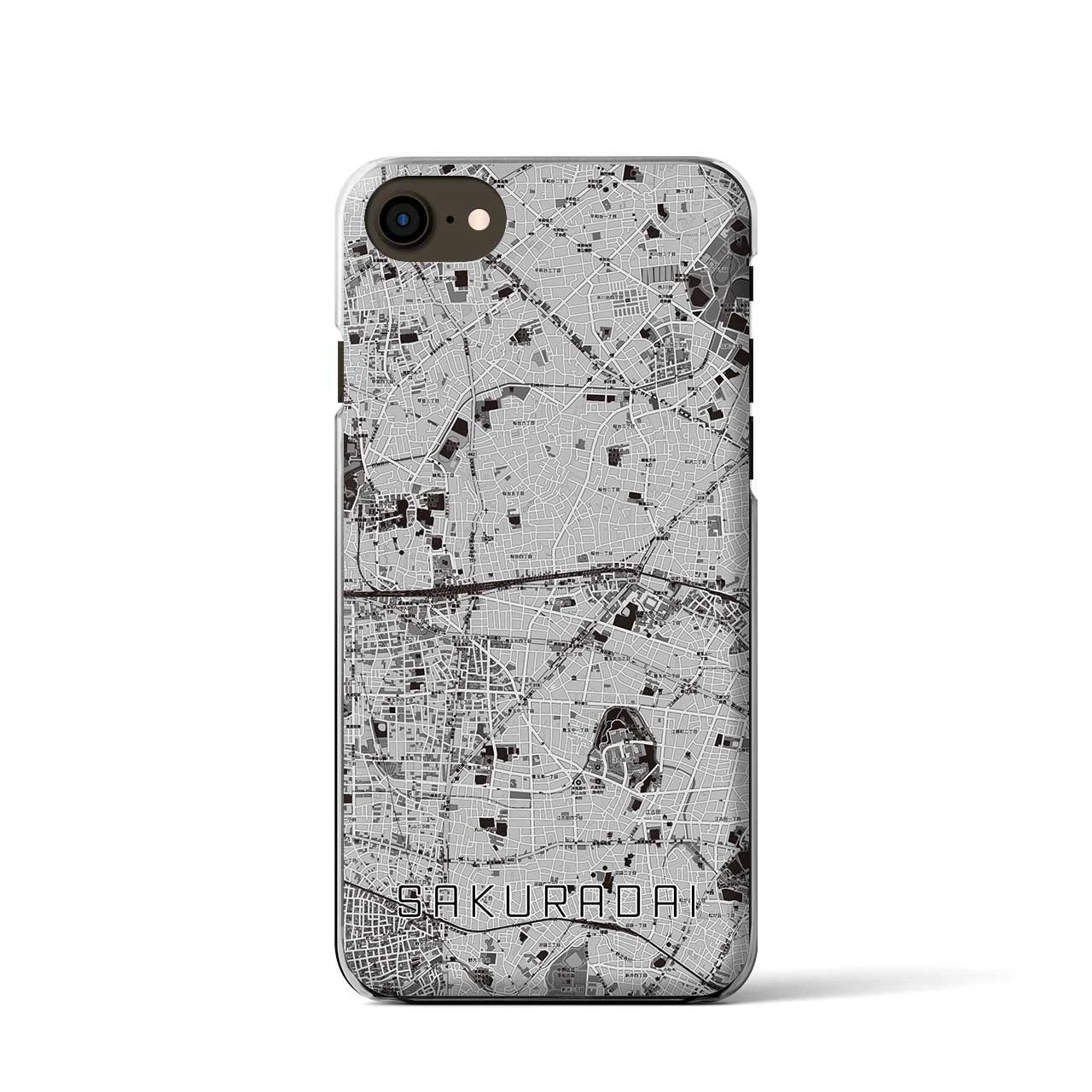 【桜台(東京都)】地図柄iPhoneケース(クリアタイプ)