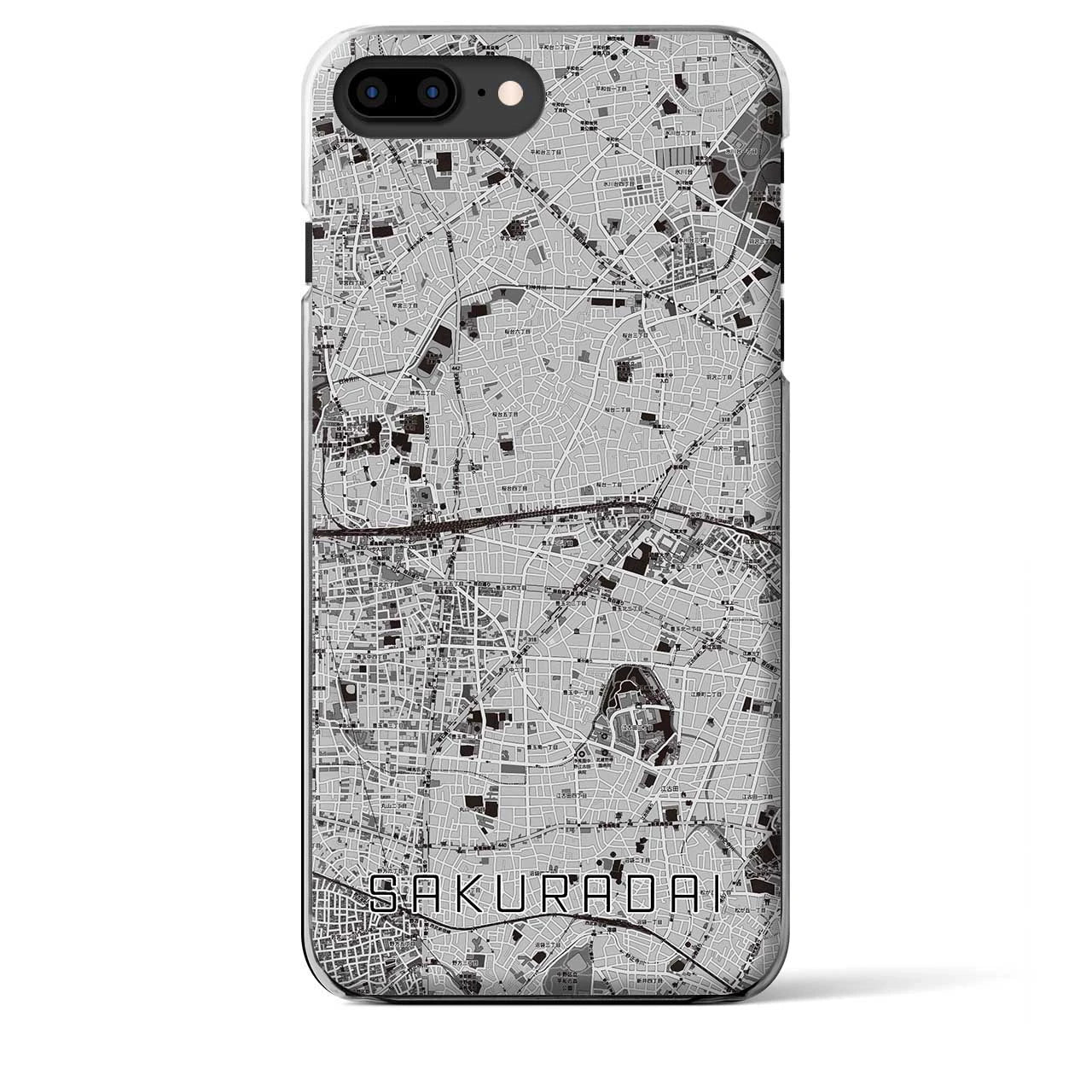 【桜台(東京都)】地図柄iPhoneケース(クリアタイプ)