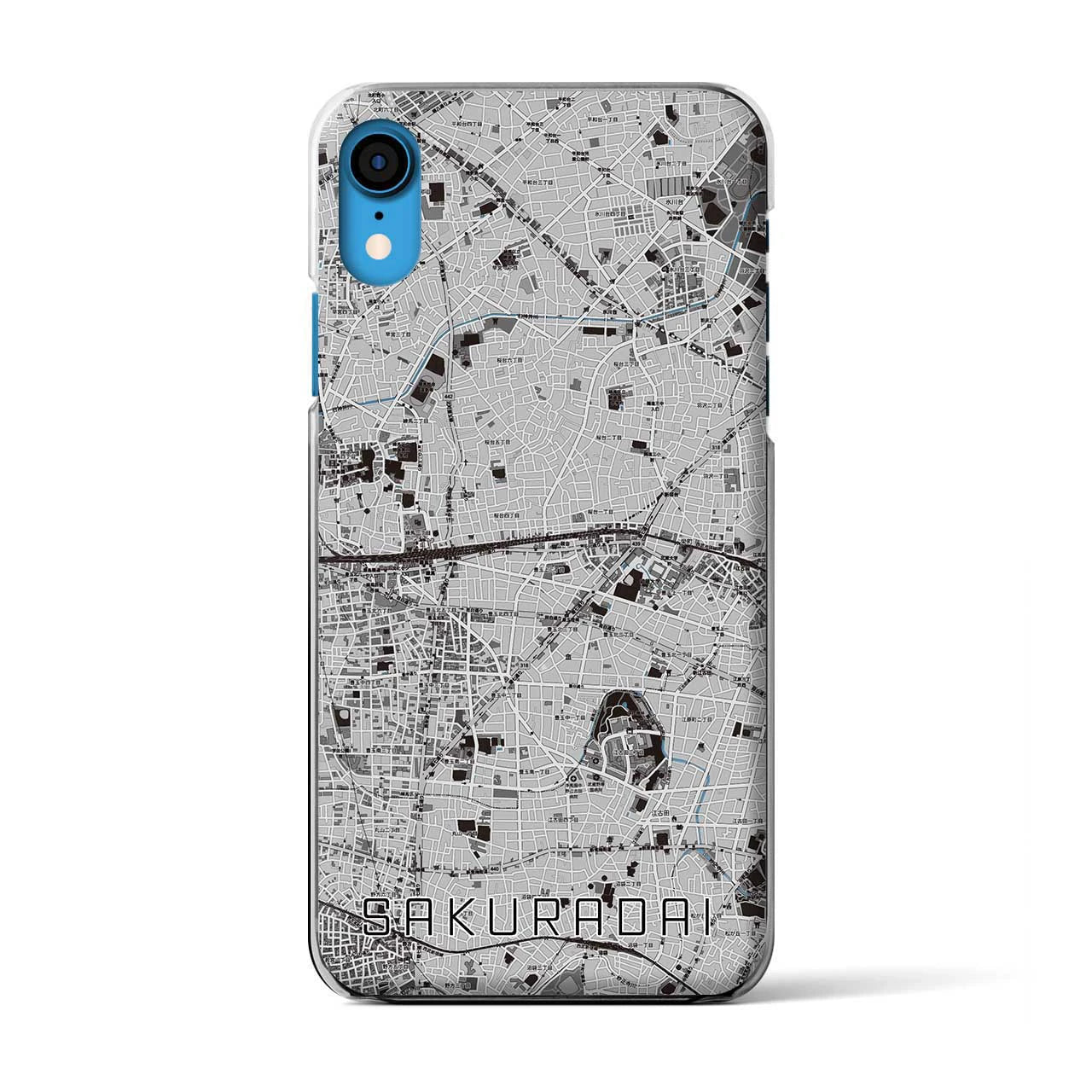【桜台(東京都)】地図柄iPhoneケース(クリアタイプ)