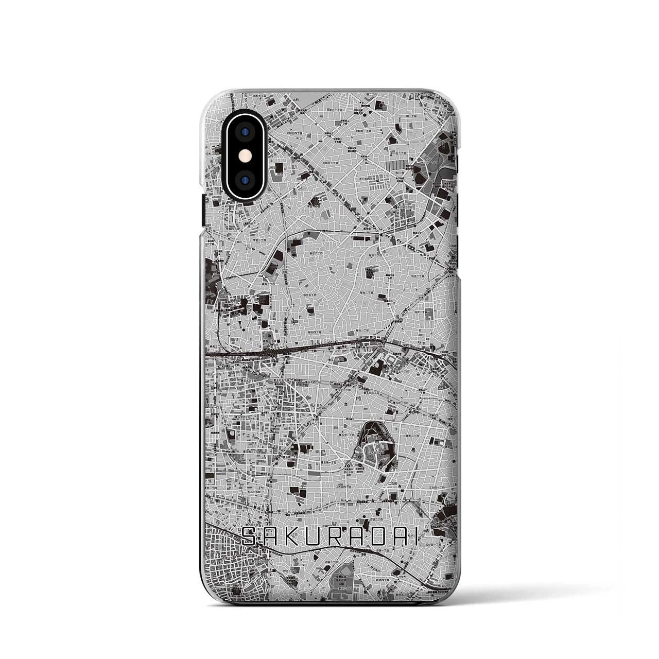 【桜台(東京都)】地図柄iPhoneケース(クリアタイプ)