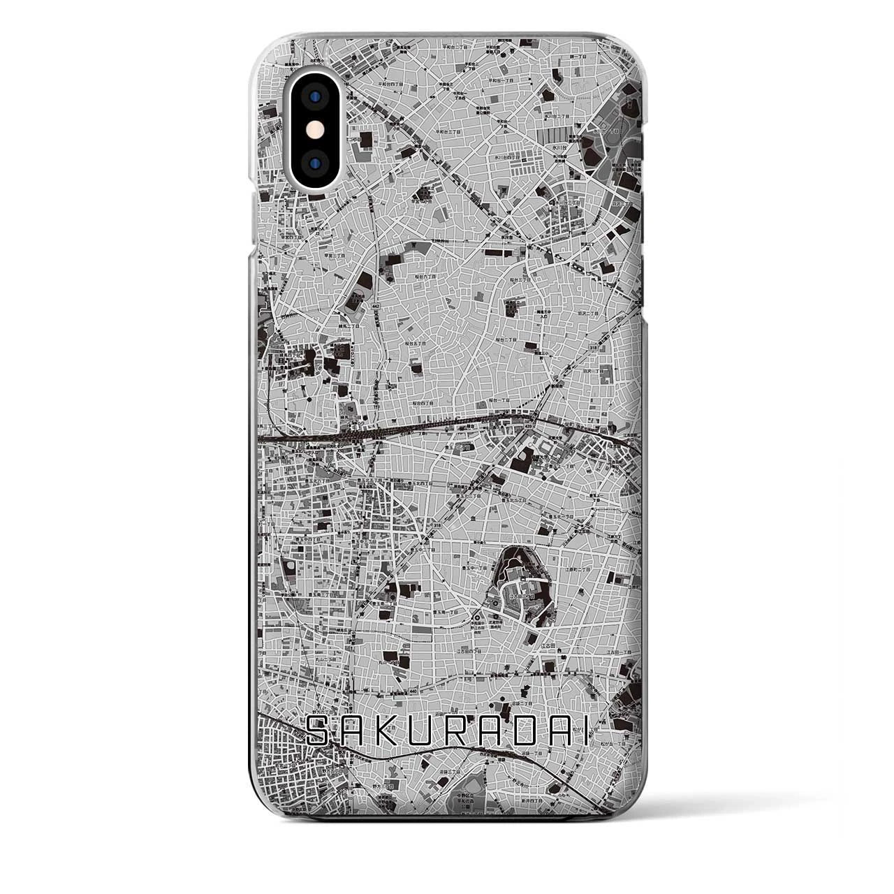 【桜台(東京都)】地図柄iPhoneケース(クリアタイプ)