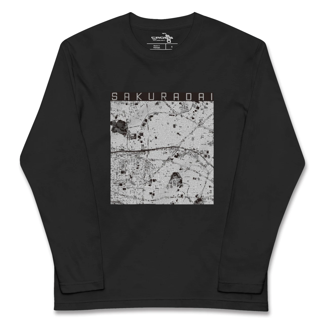 【桜台(東京都)】地図柄ロングスリーブTシャツ