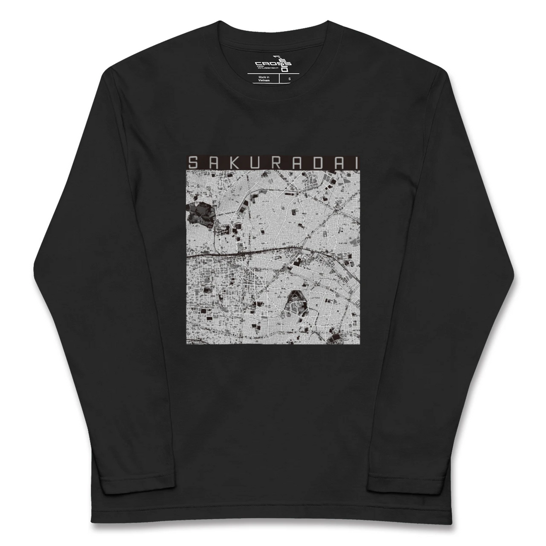 【桜台(東京都)】地図柄ロングスリーブTシャツ