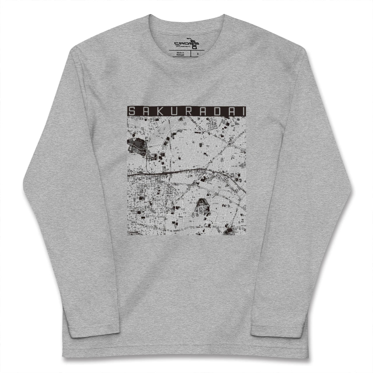 【桜台(東京都)】地図柄ロングスリーブTシャツ