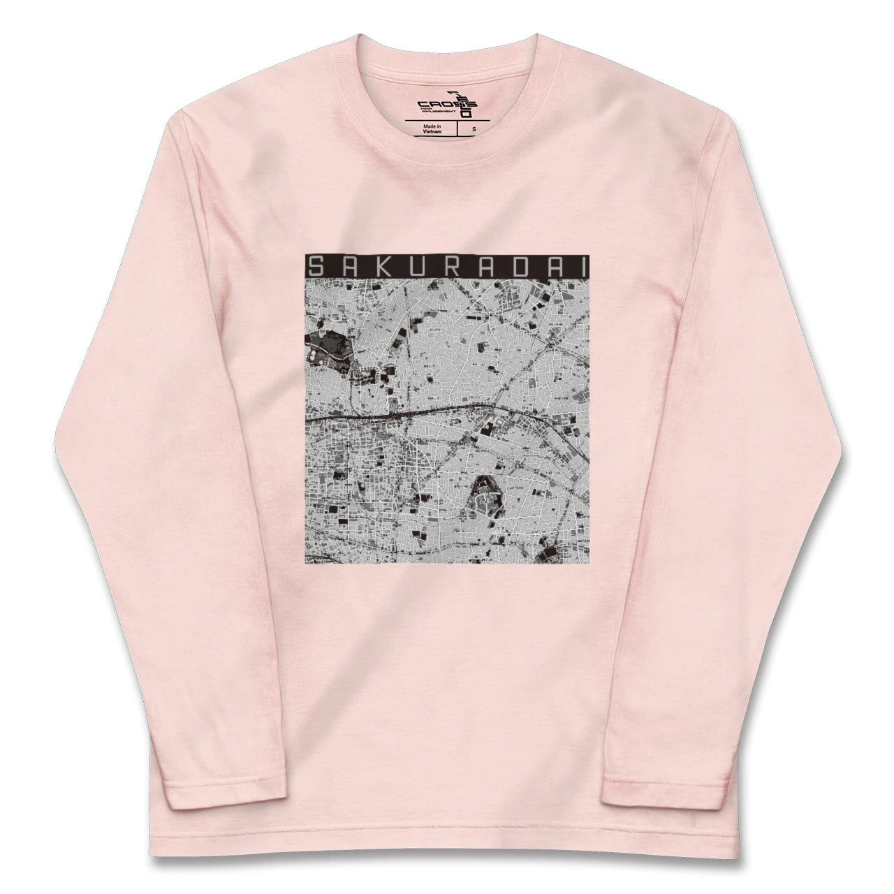 【桜台(東京都)】地図柄ロングスリーブTシャツ