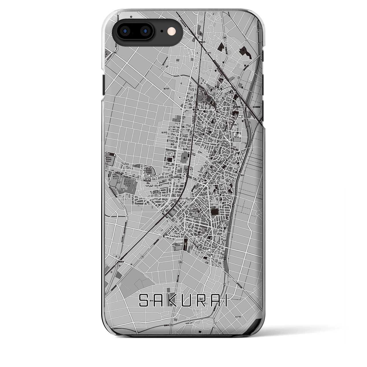 【桜井(愛知県)】地図柄iPhoneケース(クリアタイプ)