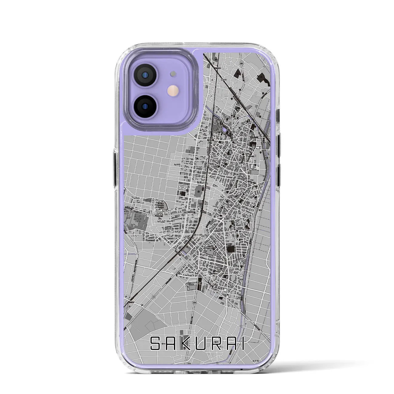 【桜井(愛知県)】地図柄iPhoneケース(MagSafeタイプ)