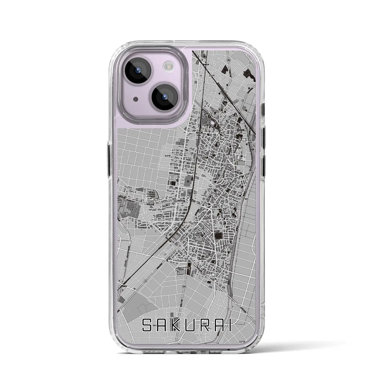 【桜井(愛知県)】地図柄iPhoneケース(MagSafeタイプ)