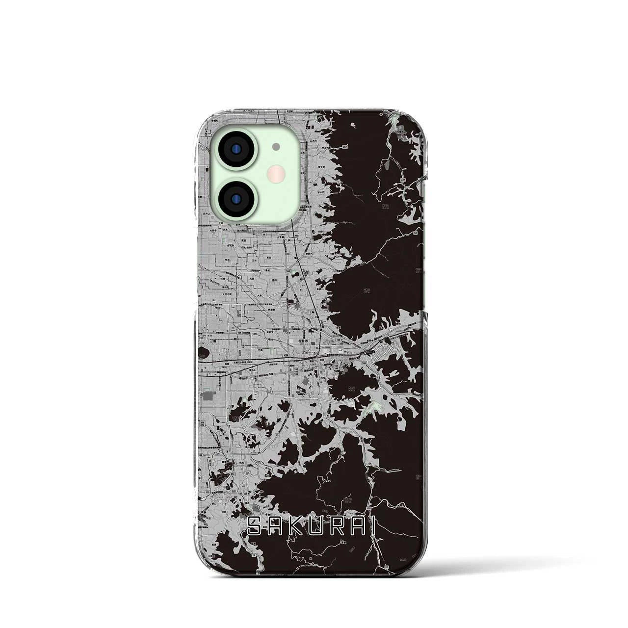 【桜井(奈良県)】地図柄iPhoneケース(クリアタイプ)