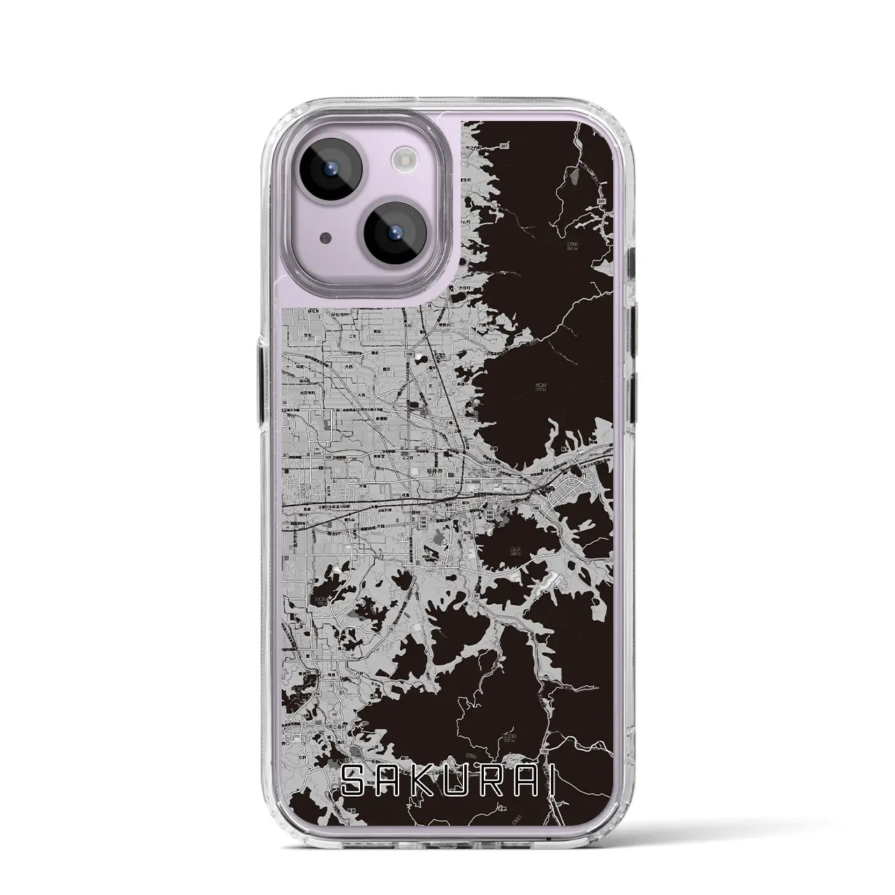 【桜井(奈良県)】地図柄iPhoneケース(MagSafeタイプ)