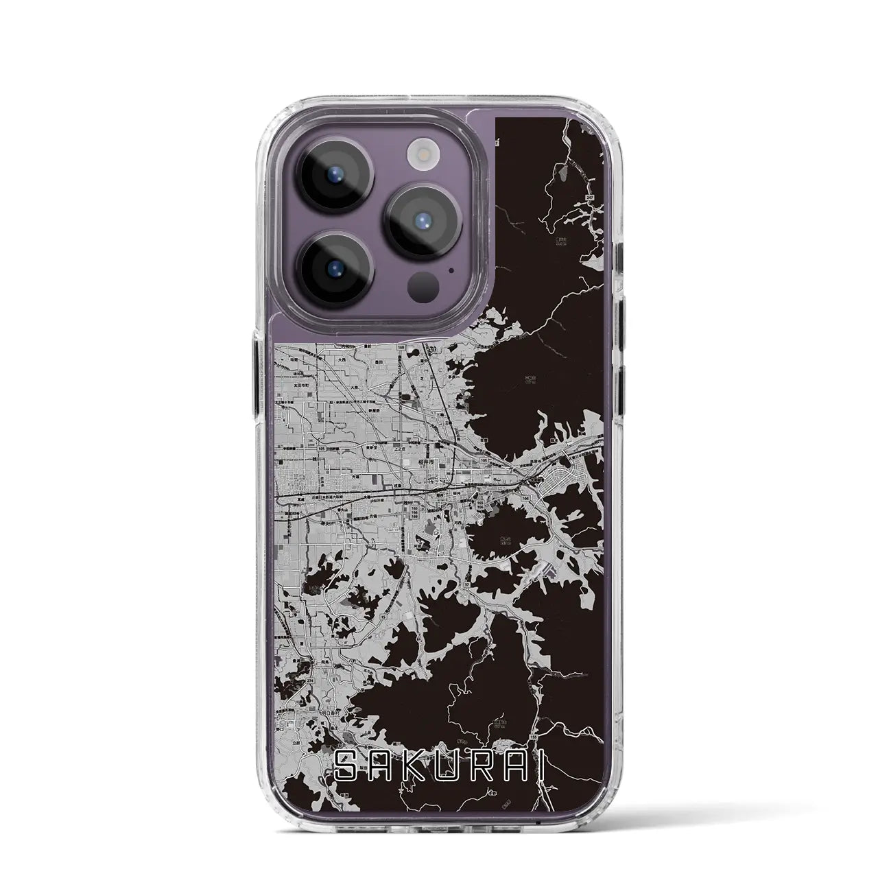 【桜井(奈良県)】地図柄iPhoneケース(MagSafeタイプ)