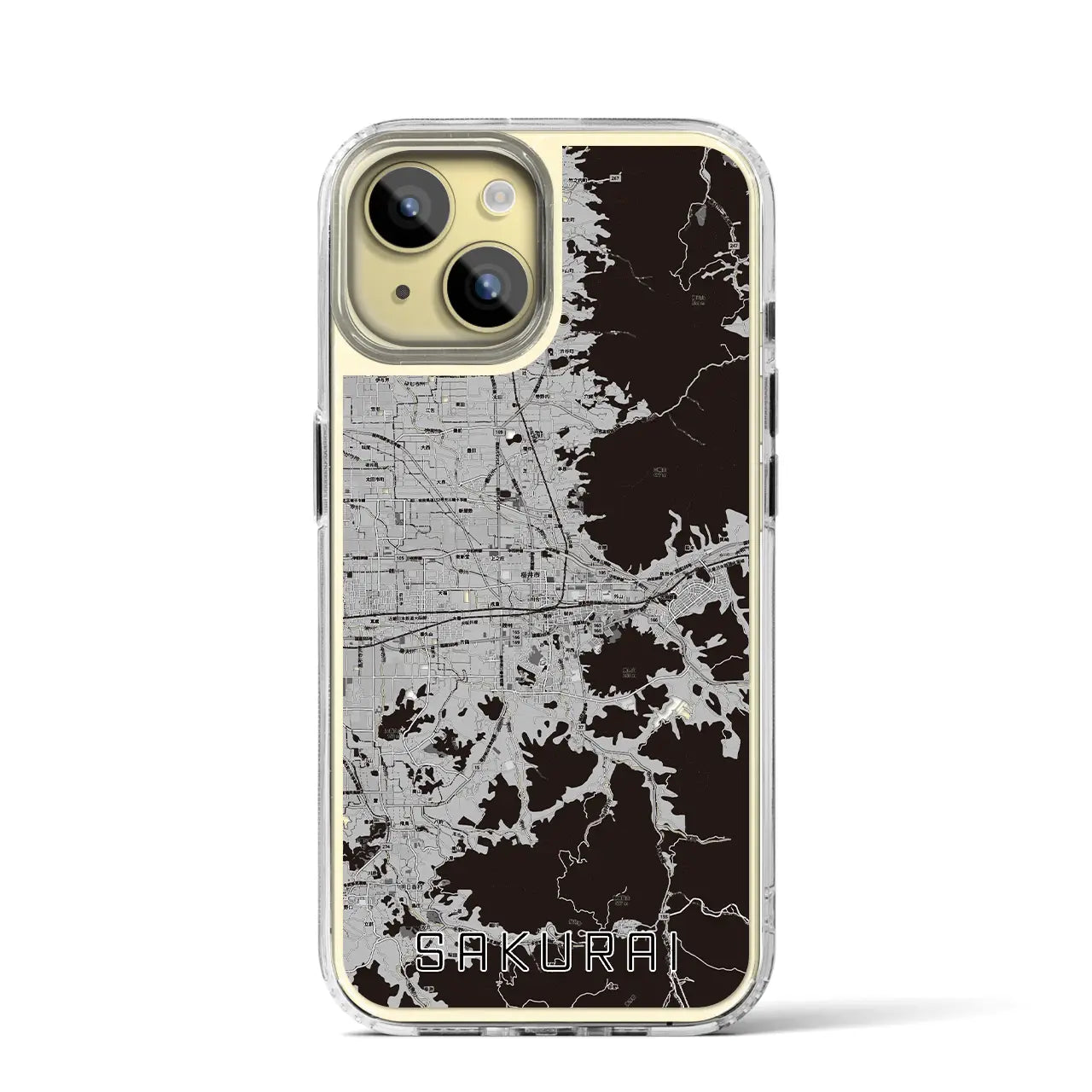 【桜井(奈良県)】地図柄iPhoneケース(MagSafeタイプ)