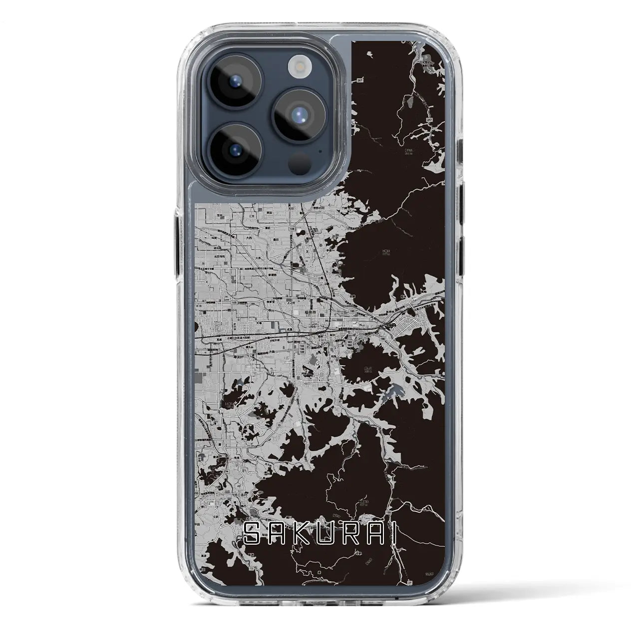 【桜井(奈良県)】地図柄iPhoneケース(MagSafeタイプ)