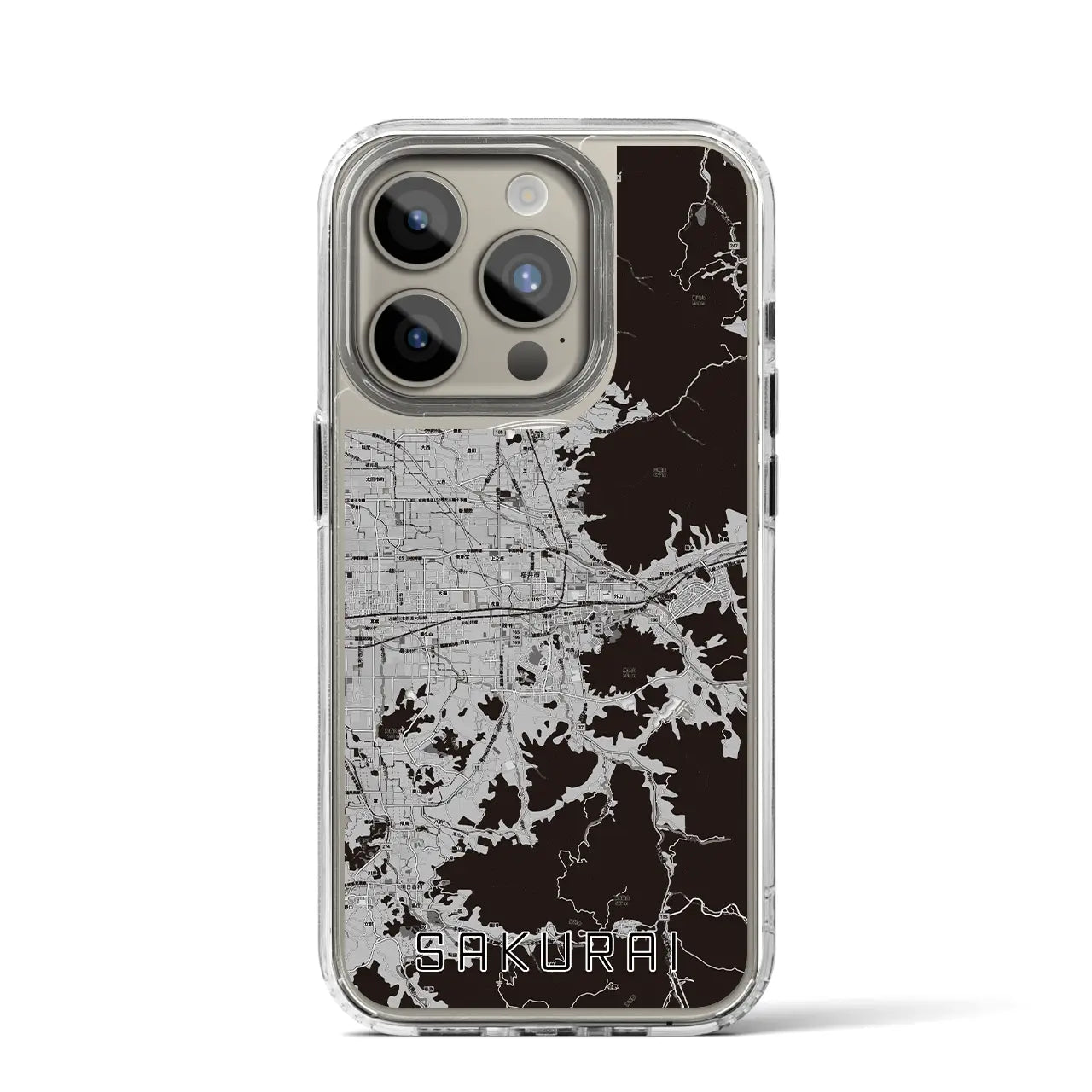 【桜井(奈良県)】地図柄iPhoneケース(MagSafeタイプ)