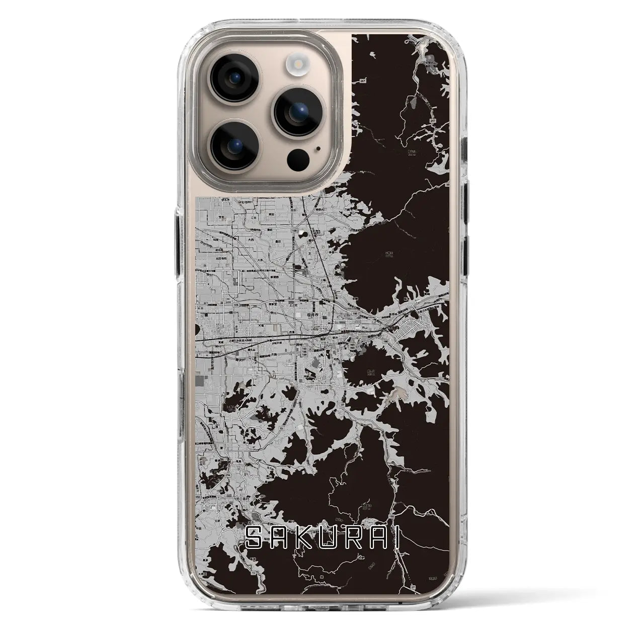 【桜井(奈良県)】地図柄iPhoneケース(MagSafeタイプ)