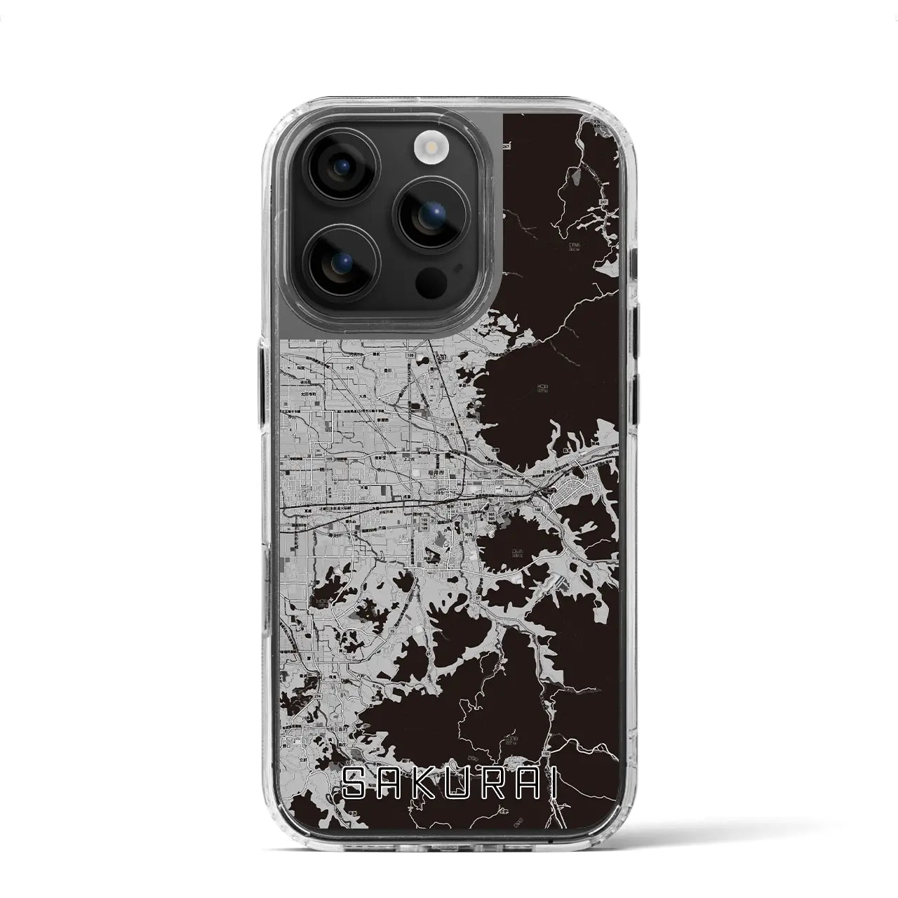 【桜井(奈良県)】地図柄iPhoneケース(MagSafeタイプ)