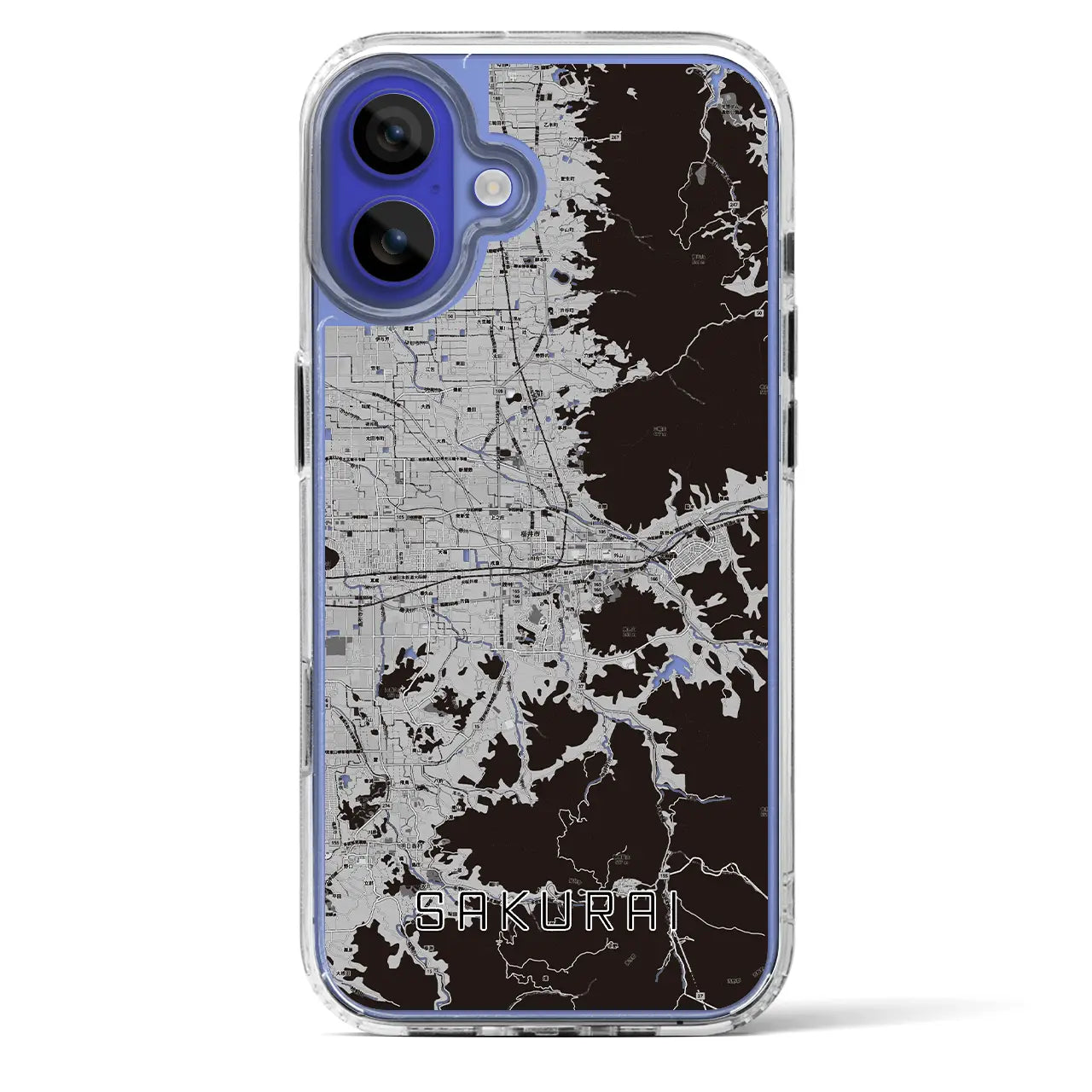 【桜井(奈良県)】地図柄iPhoneケース(MagSafeタイプ)