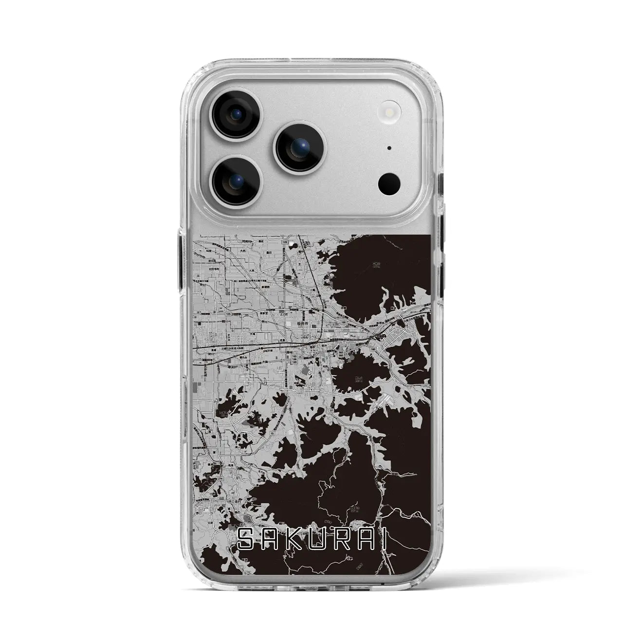 【桜井(奈良県)】地図柄iPhoneケース(MagSafeタイプ)