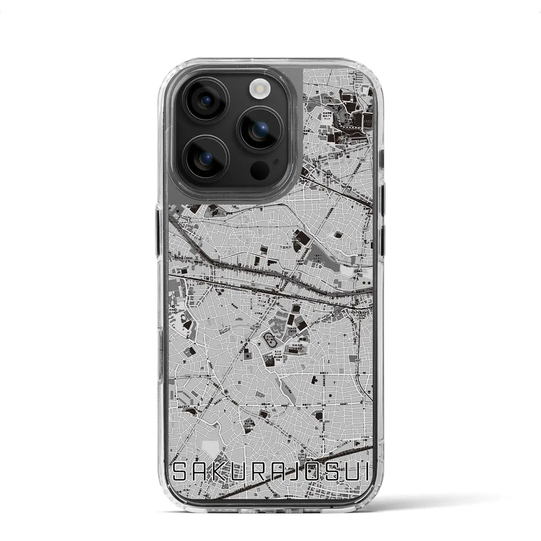 【桜上水(東京都)】地図柄iPhoneケース(MagSafeタイプ)