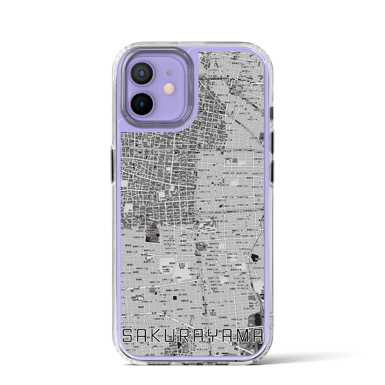 【桜山(愛知県)】地図柄iPhoneケース(MagSafeタイプ)
