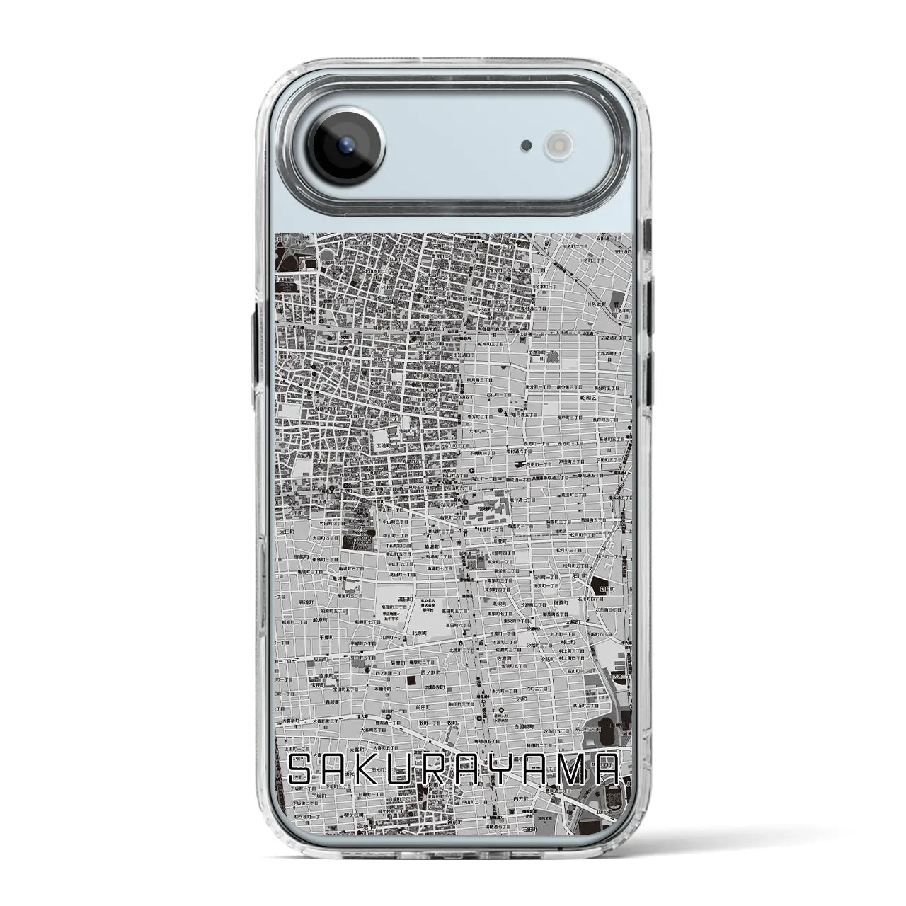 【桜山(愛知県)】地図柄iPhoneケース(MagSafeタイプ)