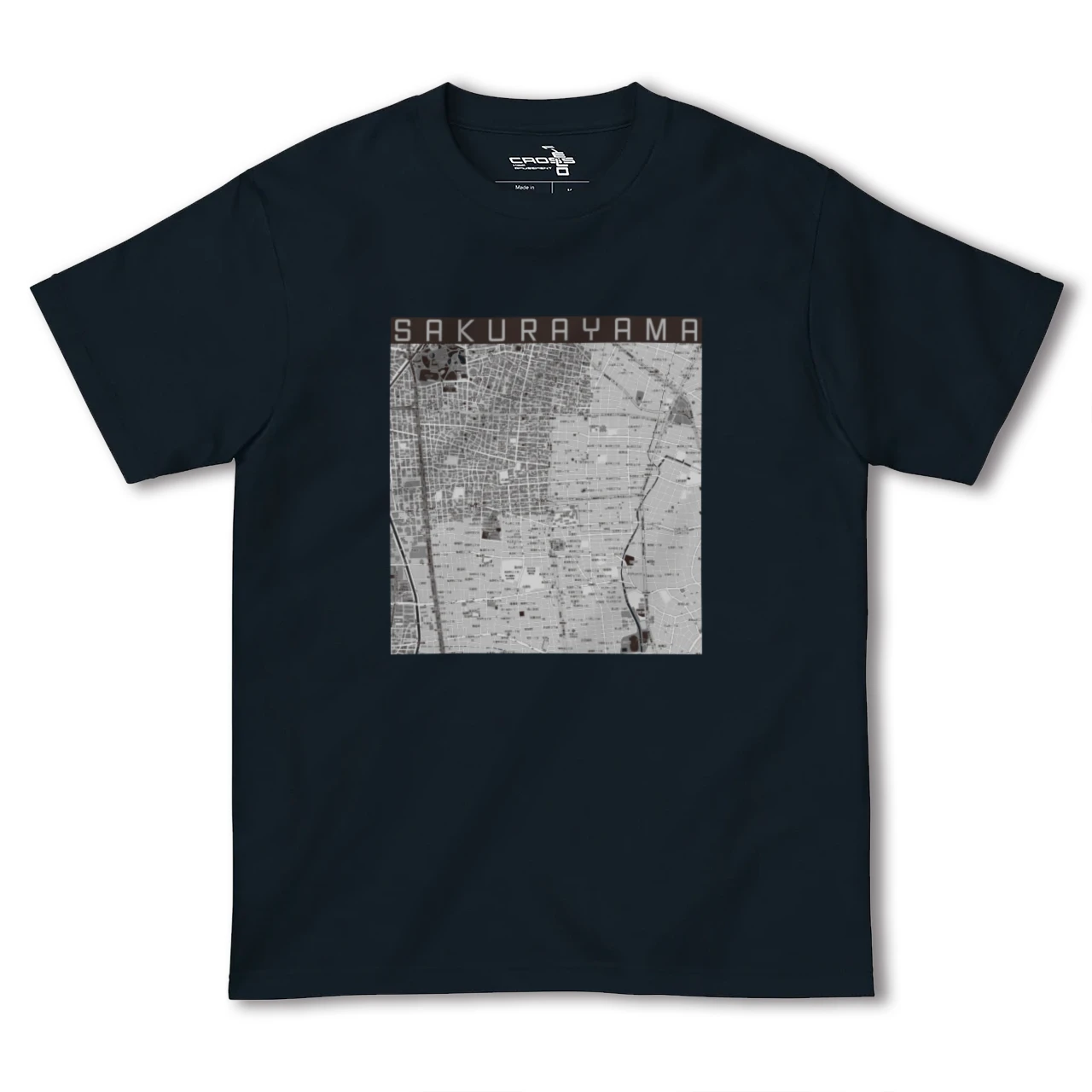 【桜山(愛知県)】地図柄ヘビーウェイトTシャツ
