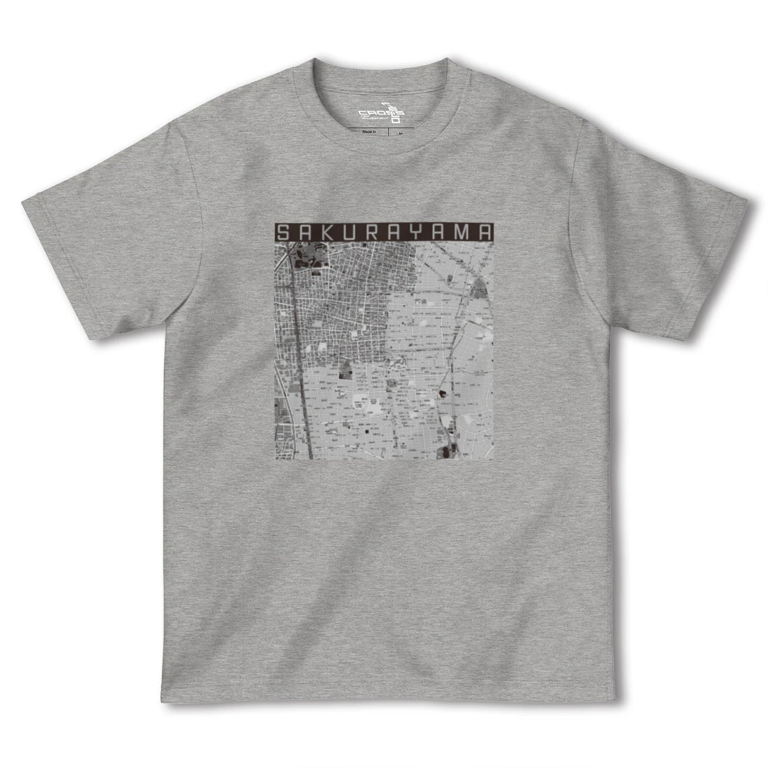 【桜山(愛知県)】地図柄ヘビーウェイトTシャツ