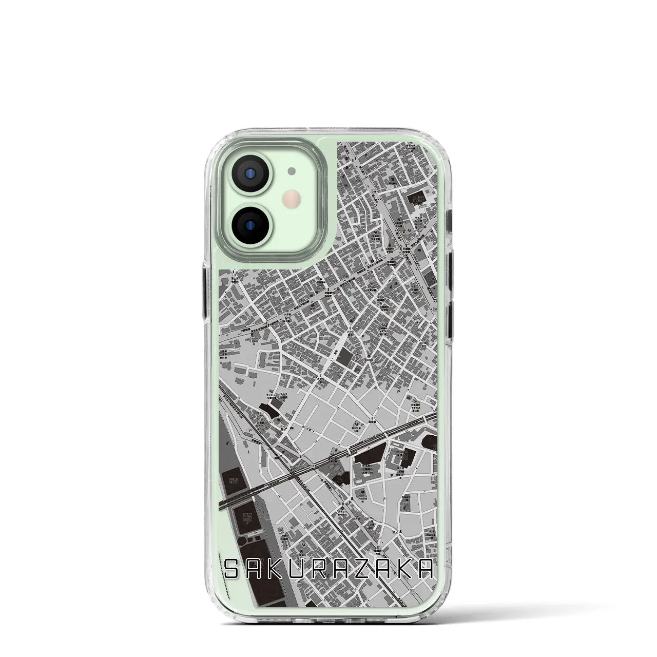 【桜坂(東京都)】地図柄iPhoneケース(MagSafeタイプ)