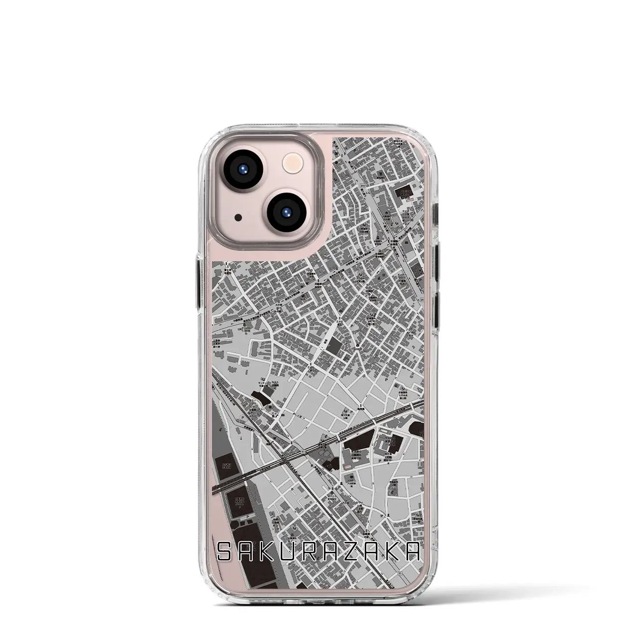 【桜坂(東京都)】地図柄iPhoneケース(MagSafeタイプ)