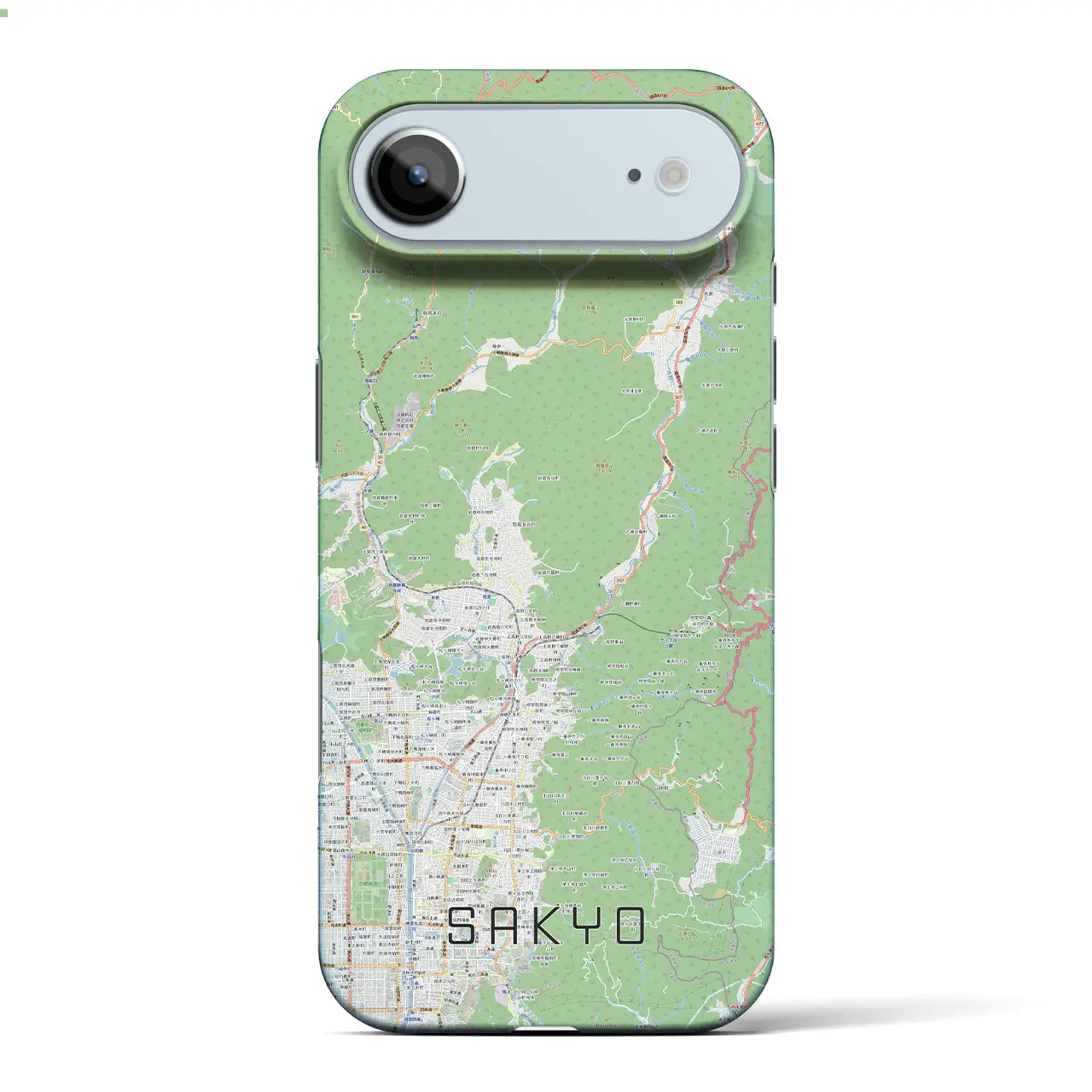 【左京(京都府)】地図柄iPhoneケース(バックカバータイプ)