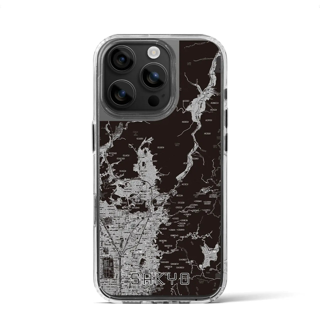 【左京(京都府)】地図柄iPhoneケース(MagSafeタイプ)