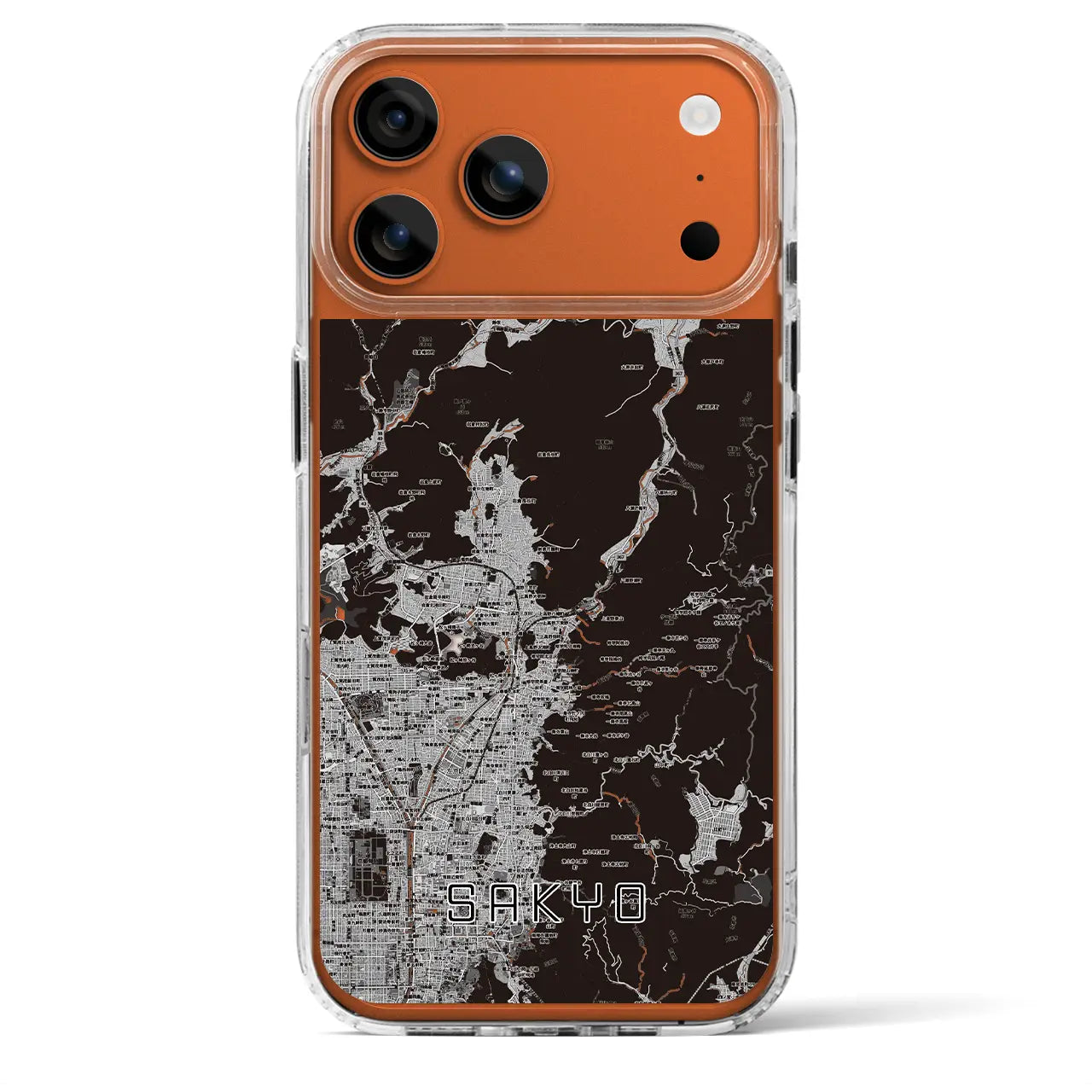 【左京(京都府)】地図柄iPhoneケース(MagSafeタイプ)