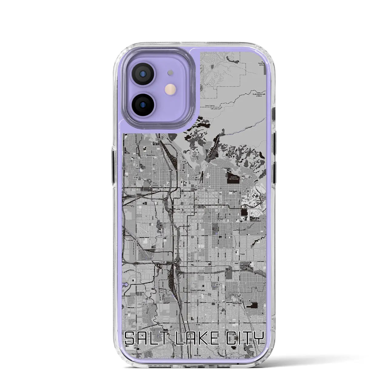 【ソルトレイクシティ(アメリカ)】地図柄iPhoneケース(MagSafeタイプ)